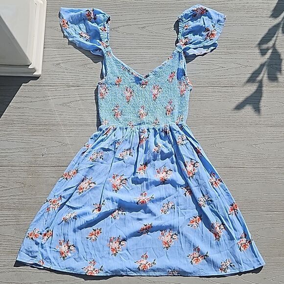 RUE 21 COLD SHOULDER FLORAL MIDI DRESS - Picture 5 of 8